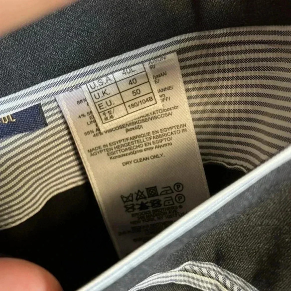 Brooks Brothers charcoal grey wool blend explorer Madison 40 L 32x32 regent fit - Picture 4 of 10